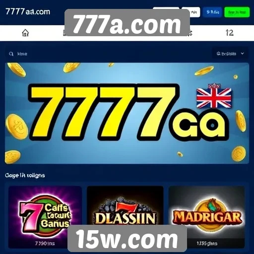 Análise da oferta de jogos no site 777a.com